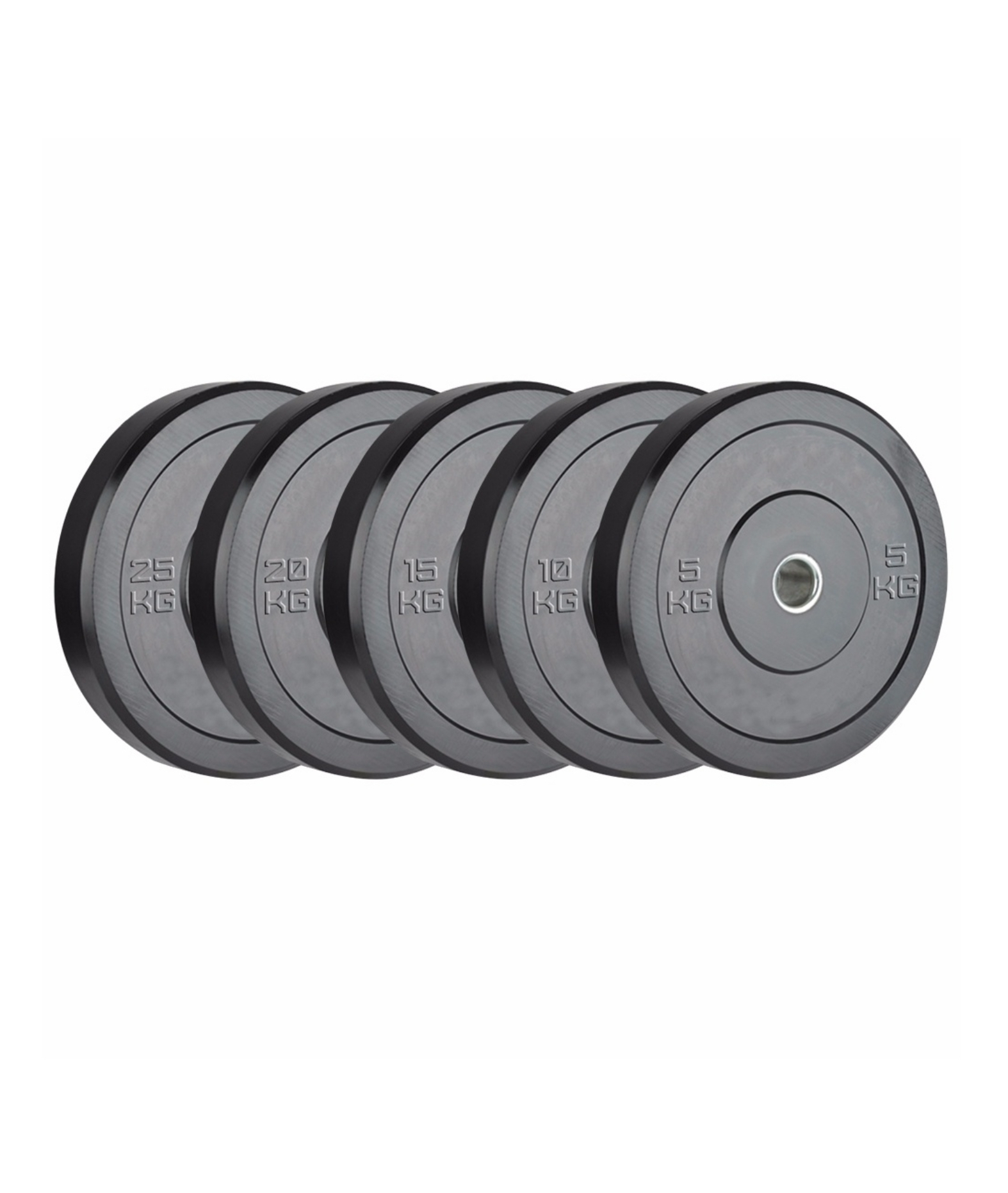 Black Bumper Weight Plate 5kg 10kg 15kg 20kg 25kg Fitness