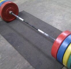 150Kg Coloured Bumper Plates & 7ft Olympic Bar