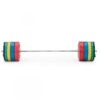 7ft bar and 150kg colored plates