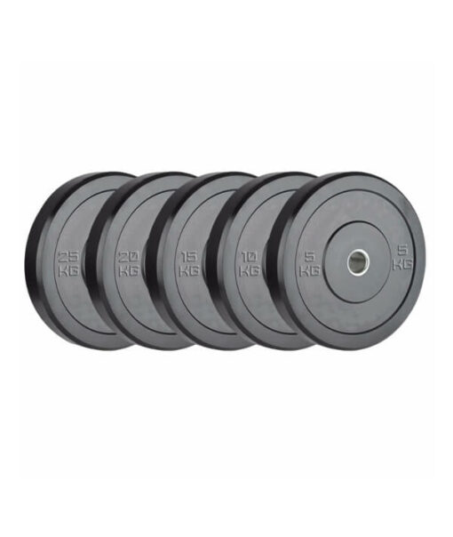 150kg Black Bumper Plate Deal