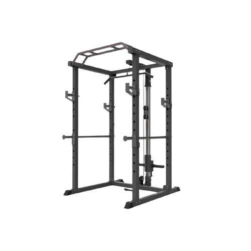 Rack with lat pull down