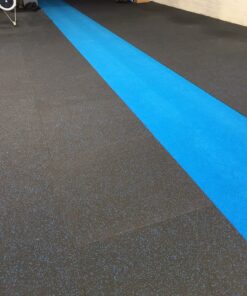 15mm Rubber Gym Flooring with Blue Fleck