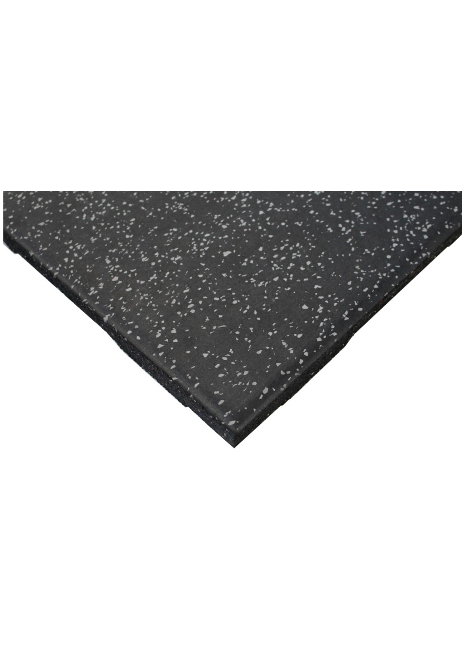 Easy Clean 20mm Black Flooring with Dark Grey Fleck Fitness Equipment