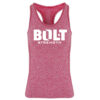 Bolt Strength Womens Dark Pink Racer Back