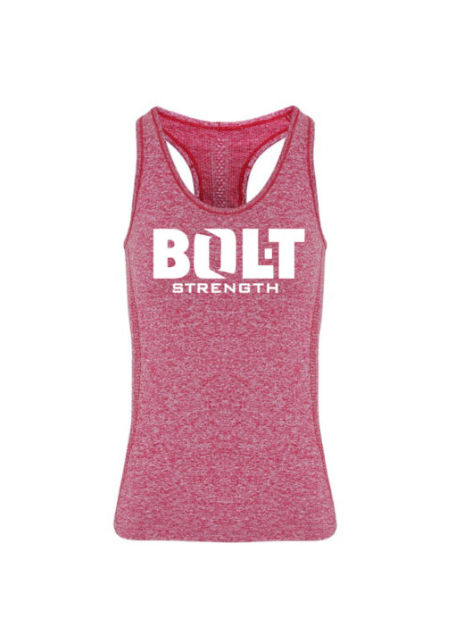 Bolt Strength Womens Dark Pink Racer Back