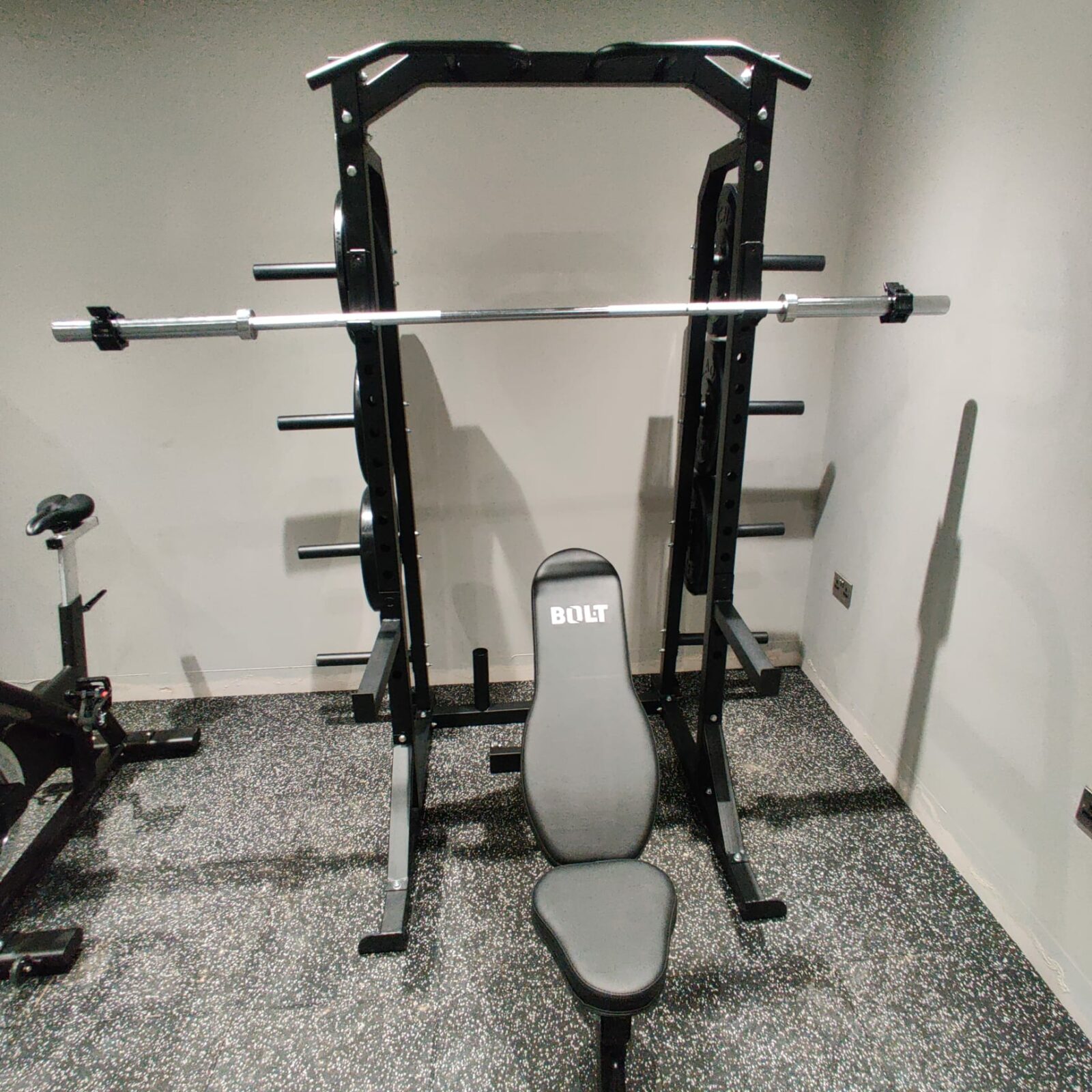 squat rack set up
