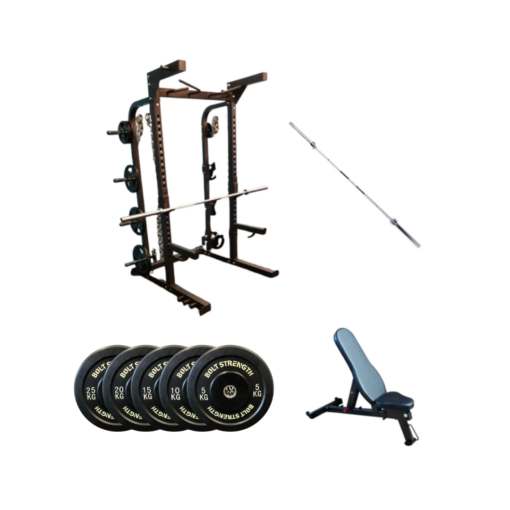 Bolt strength full commercial half rack package