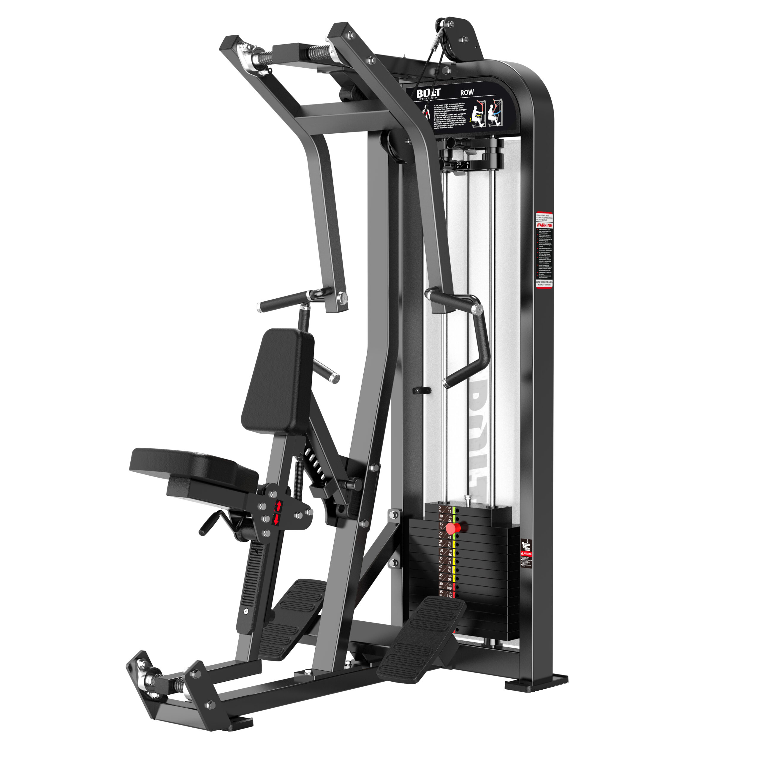 Bolt Strength Pro Series Selectorized Low Row Fitness Equipment