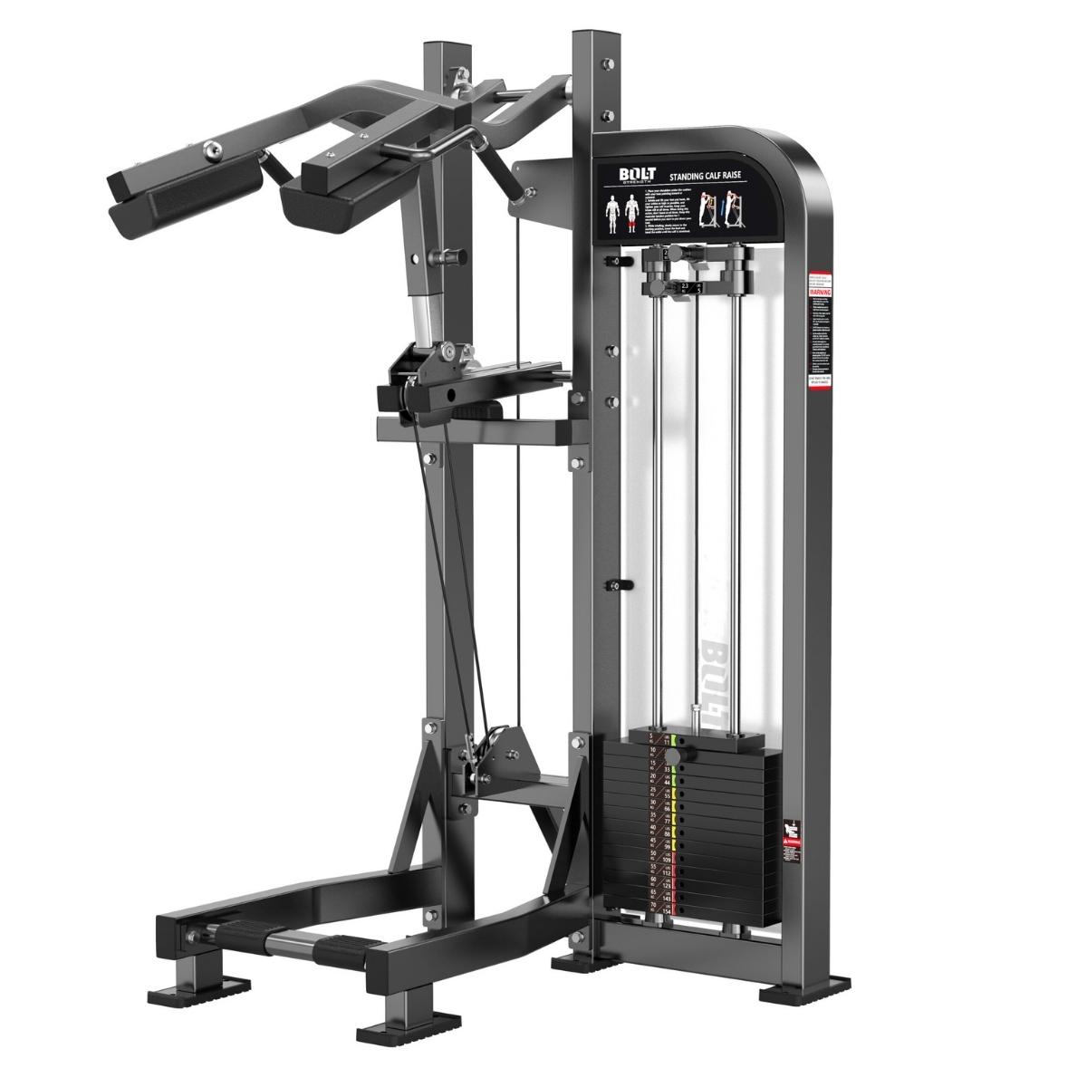 Bolt Strength PRO SERIES Standing Calf Raise (Weight Stack) Fitness