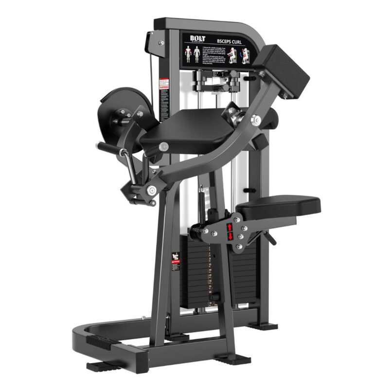 Bolt Strength PRO SERIES Bicep Curl (Weight Stack) Fitness Equipment
