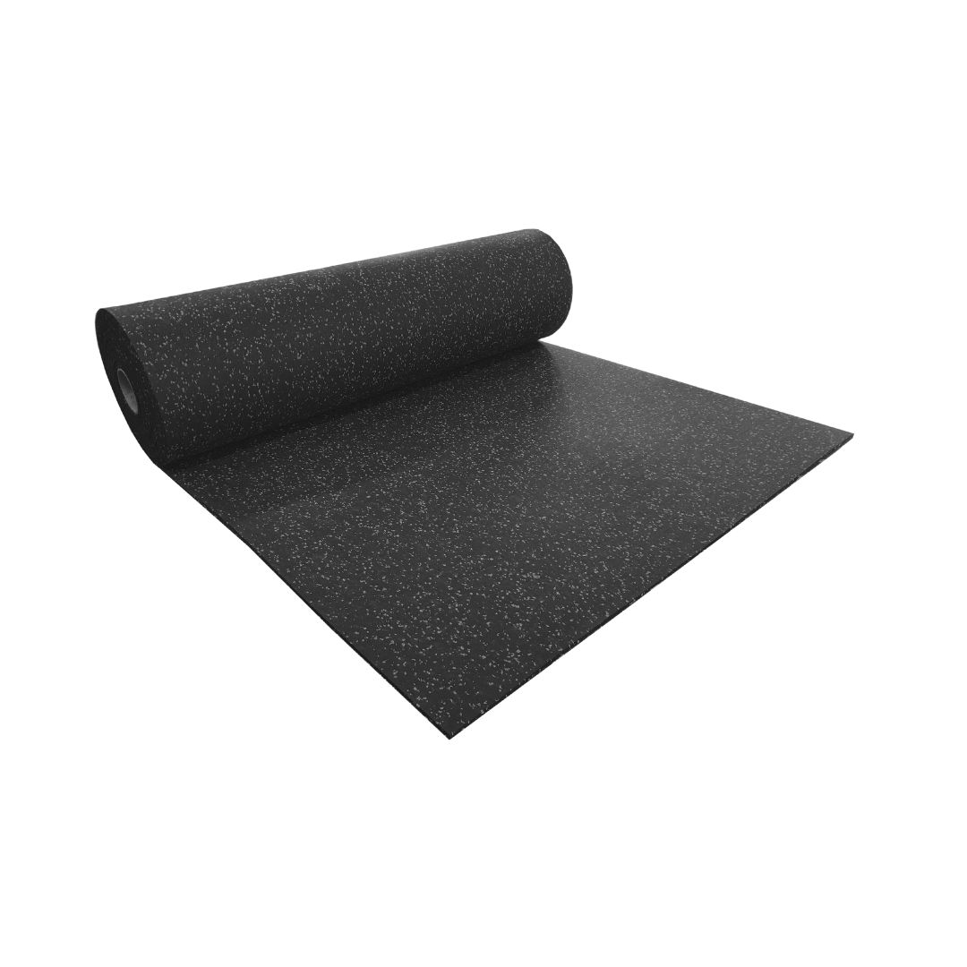 Rubber Flooring Roll Dark Grey Fleck Fitness Equipment Ireland Best